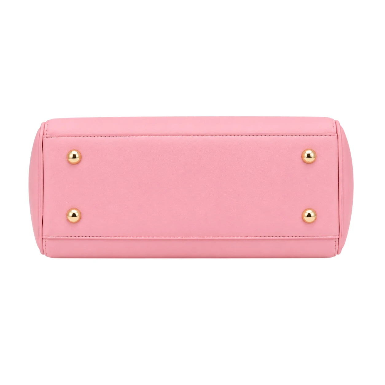 Zanti Pink Leather Handbag With Elegant Carry Structure