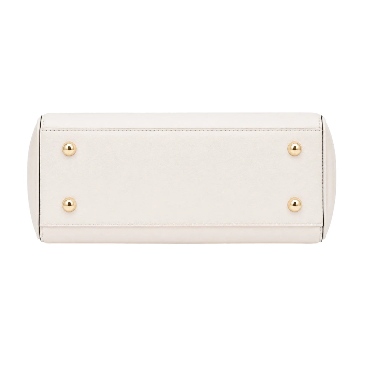 Zanti White Leather Handbag With Cherry Charm Detail