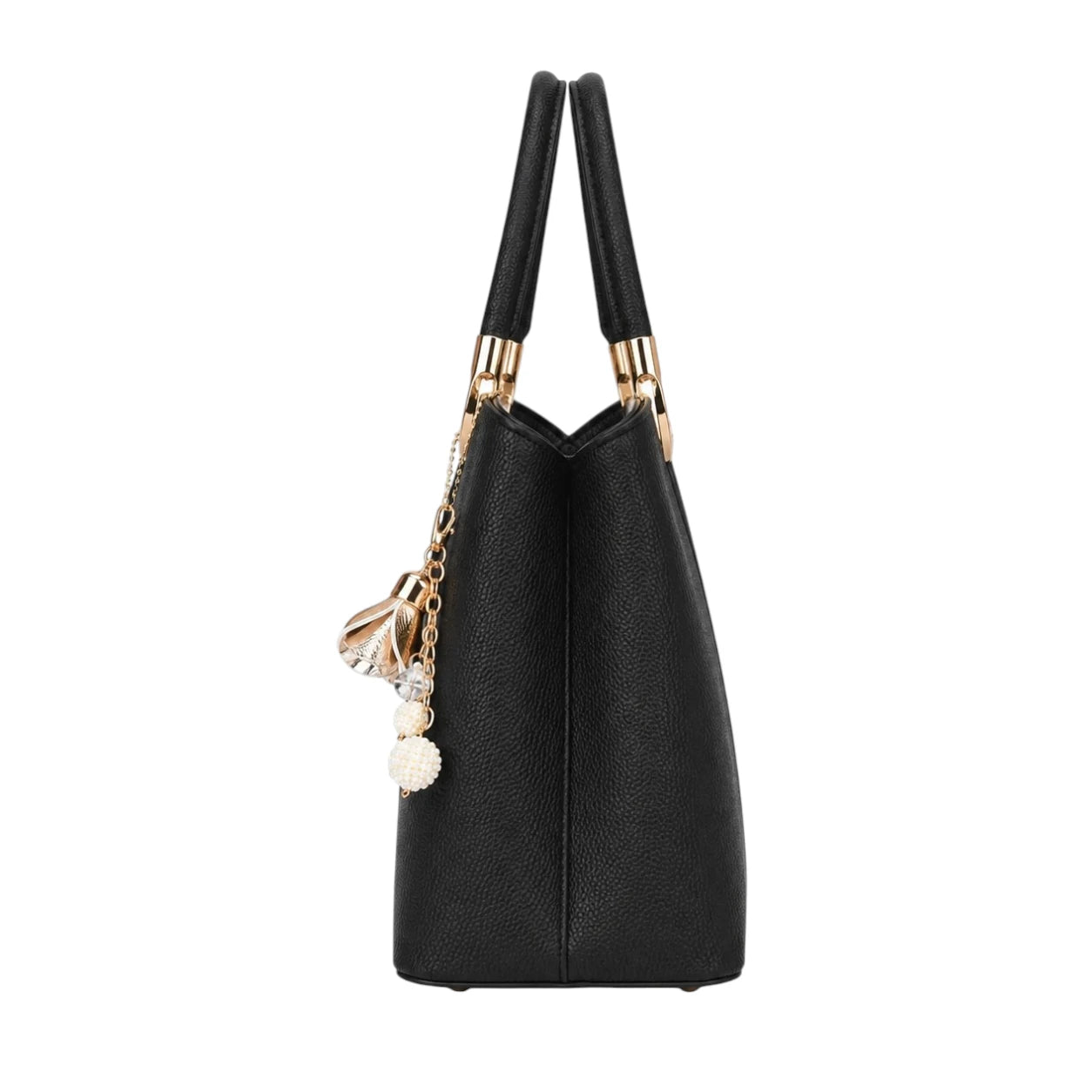 Zanti Black Leather Handbag For Work And Travel